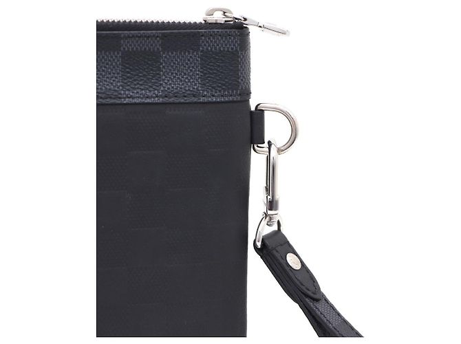 Louis Vuitton Pochette To Go Damier Infini Graphite Nero - vista 4