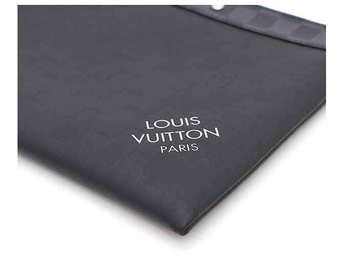 Louis Vuitton Pochette To Go Damier Infini Graphite Nero - vista 6
