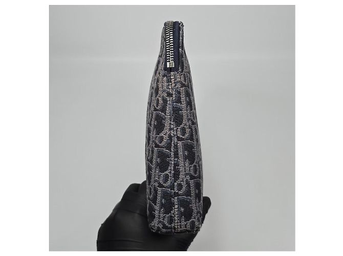Dior Oblique Jacquard-Strap Clutch-Tasche Schwarz - Ansicht 5