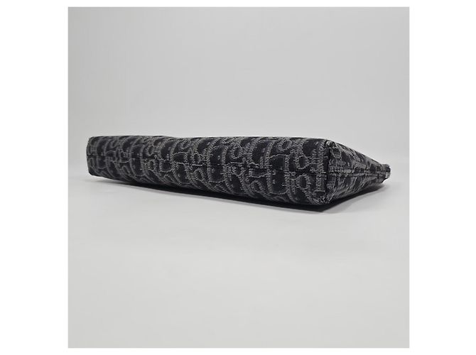 Dior Oblique Jacquard-Strap Clutch-Tasche Schwarz - Ansicht 8