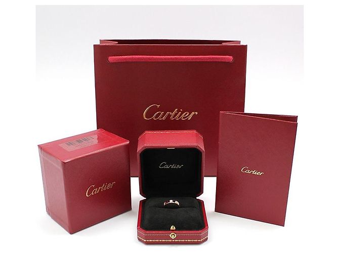 Cartier Anello Mini Love in Oro Rosa e Diamanti Misura - vista 2