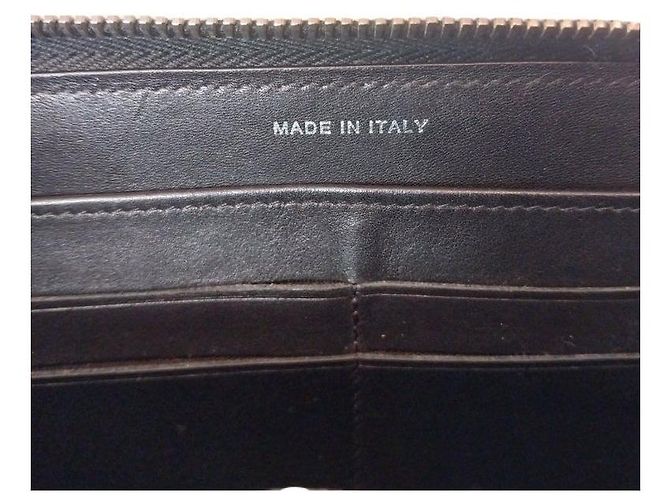 Chanel Cartera larga con cremallera de piel de cordero negra Serie Negro - vista 6