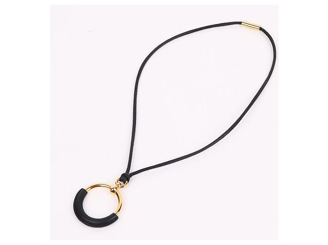 Hermès Collana Loop Petit Bicolor da donna Nero - vista 2