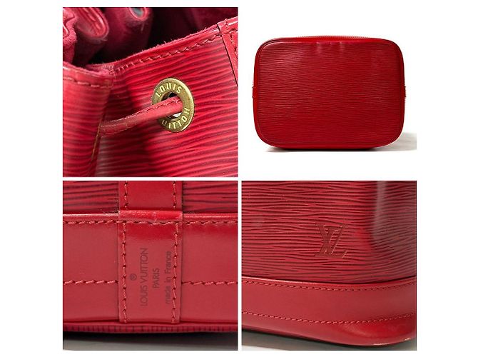 Noe Louis Vuitton Borsa a Spalla Petit Noé Red Rosso - vista 7
