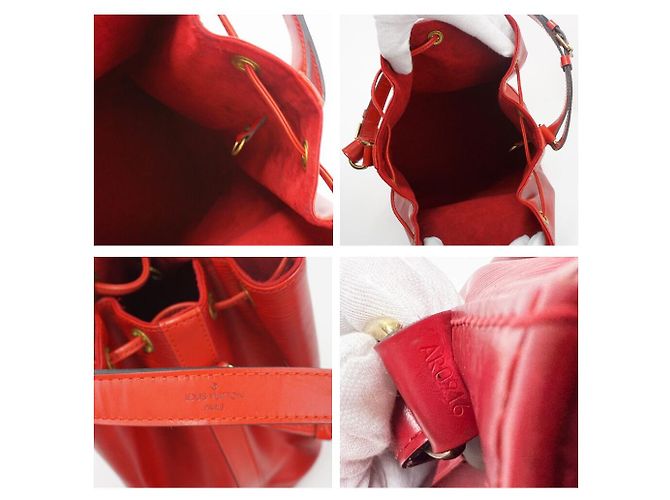 Noe Louis Vuitton Borsa a Spalla Petit Noé Red Rosso - vista 8