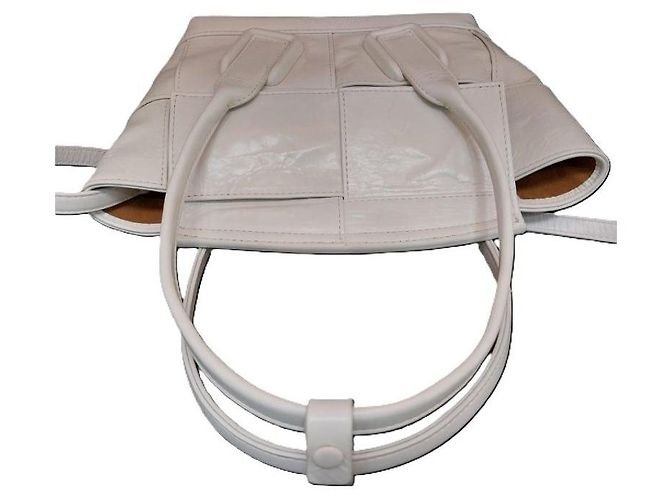 Bottega Veneta Borsa a tracolla White Intrecciato Arco Mini Tote Small Bianco - vista 2