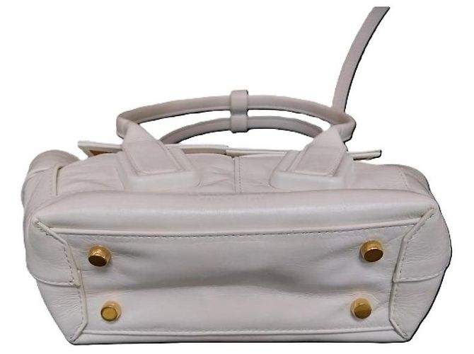Bottega Veneta Borsa a tracolla White Intrecciato Arco Mini Tote Small Bianco - vista 4