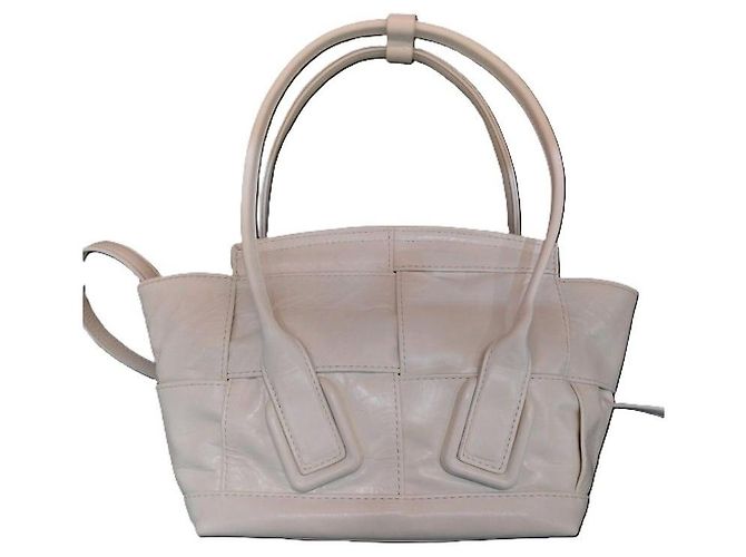 Bottega Veneta Borsa a tracolla White Intrecciato Arco Mini Tote Small Bianco - vista 6