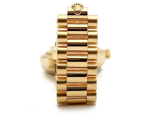 Rolex Orologio Day-Date in oro da uomo con quadrante in meteorite e diamanti originali Marrone - vista 17