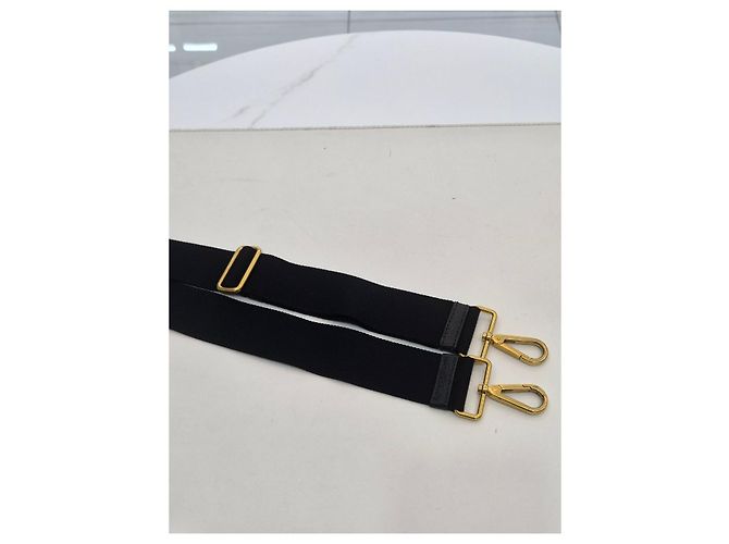 Prada Borsa Tote e Borsa a Spalla in Pelle Vitello Daino Nero - vista 20