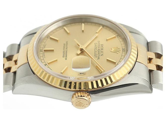 Rolex Orologio combinato Datejust Index Rail Dial da uomo D'oro - vista 13