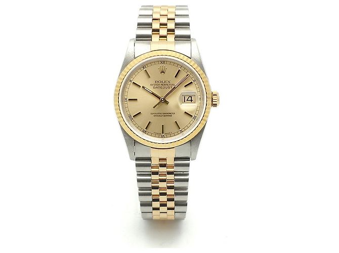 Rolex Orologio combinato Datejust Index Rail Dial da uomo D'oro - vista 17