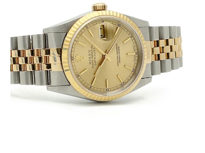 Rolex Orologio combinato Datejust Index Rail Dial da uomo D'oro - vista 20