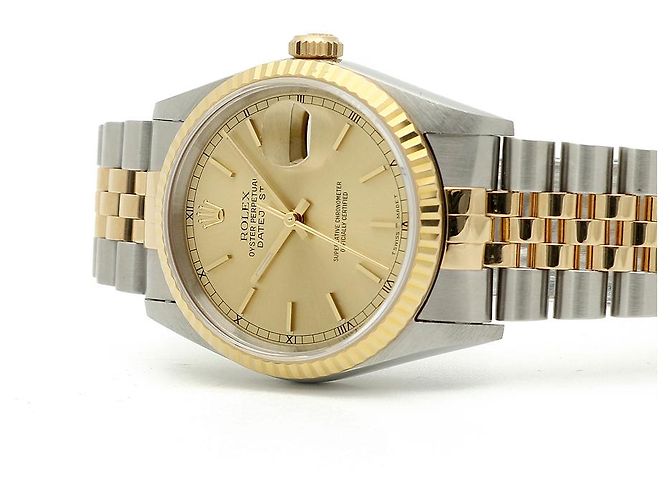 Rolex Orologio combinato Datejust Index Rail Dial da uomo D'oro - vista 21