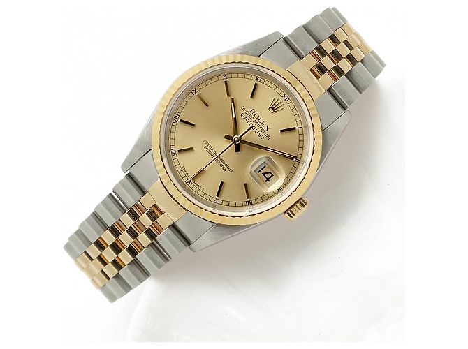 Rolex Orologio combinato Datejust Index Rail Dial da uomo D'oro - vista 23