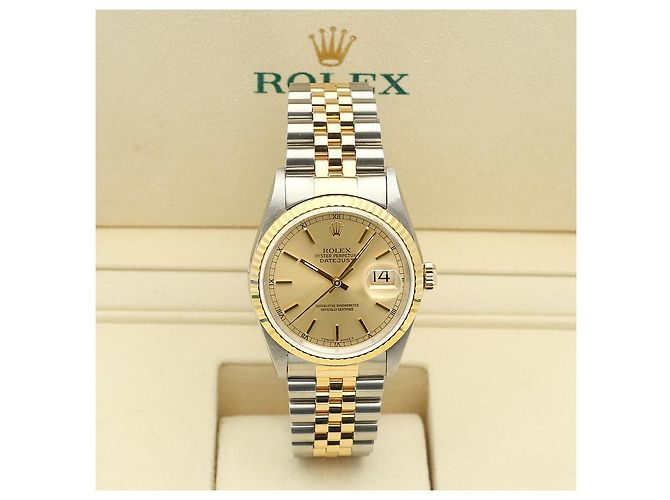 Rolex Orologio combinato Datejust Index Rail Dial da uomo D'oro - vista 26