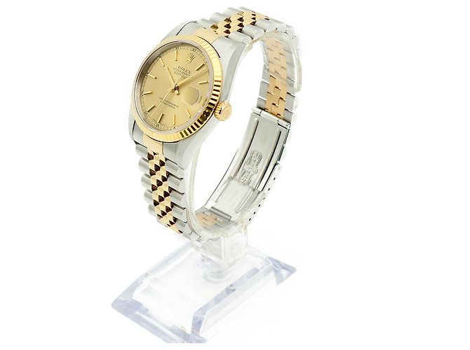 Rolex Orologio combinato Datejust Index Rail Dial da uomo D'oro - vista 5