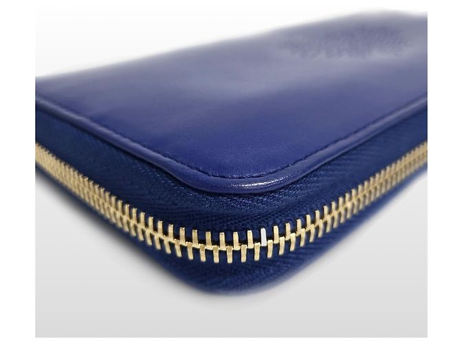 Mulberry Blossom Napa Blue Long Wallet Blau - Ansicht 6