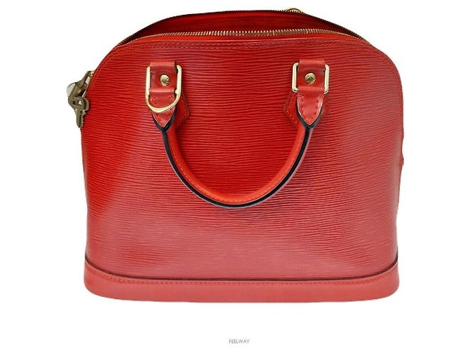 Louis Vuitton Borsa Tote Epi Alma Rosso - vista 2