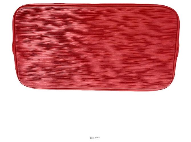 Louis Vuitton Borsa Tote Epi Alma Rosso - vista 4