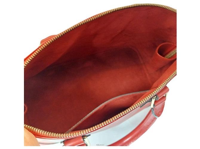 Louis Vuitton Borsa Tote Epi Alma Rosso - vista 5
