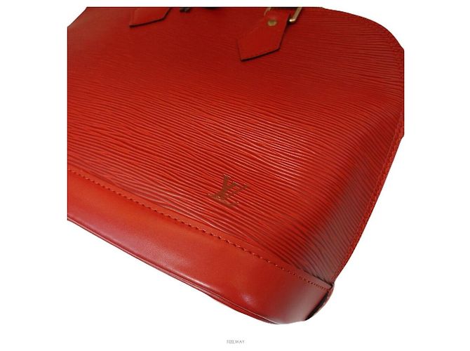 Louis Vuitton Borsa Tote Epi Alma Rosso - vista 6