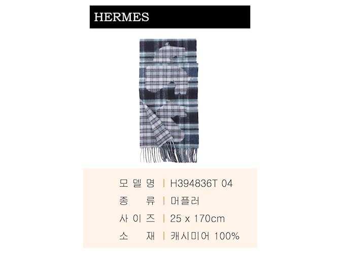 Hermès Sciarpa Tartan Echec au Roi Multicolore - vista 3