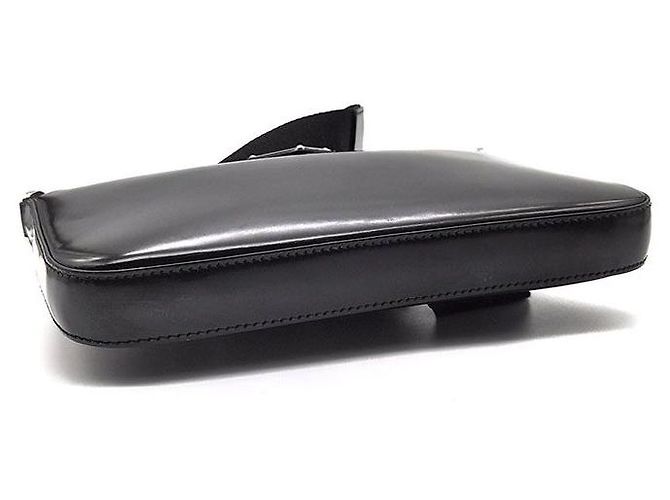 Prada Borsa a tracolla in pelle spazzolata Nero - vista 7