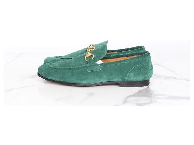 Gucci Mocassin en daim vert - vue 3