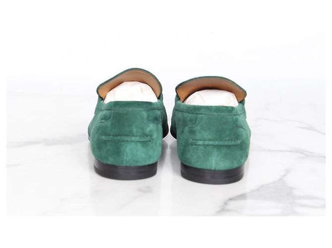 Gucci Mocassin en daim vert - vue 5