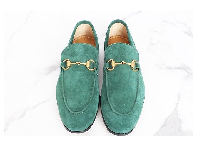 Gucci Mocassin en daim vert - vue 7