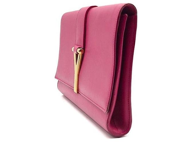 Saint Laurent Cabas Chic Clutch Rosa - vista 2