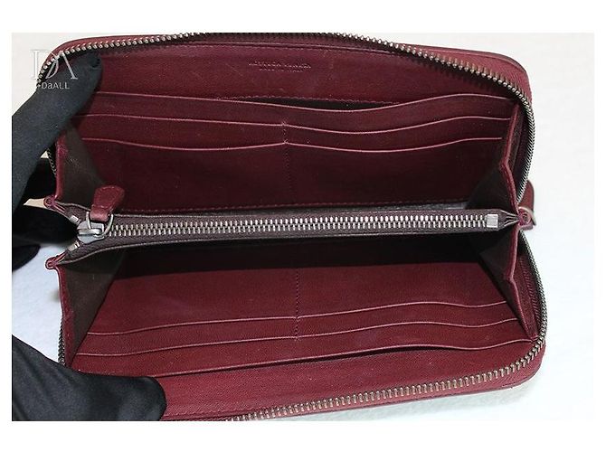 Bottega Veneta Portafoglio con zip Rosso - vista 6