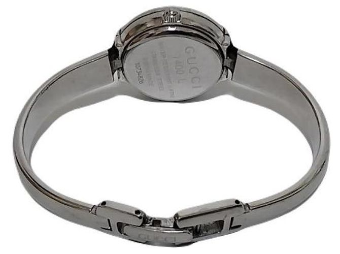 Gucci Orologio da donna con bracciale e quadrante nero in acciaio Horsebit - vista 2