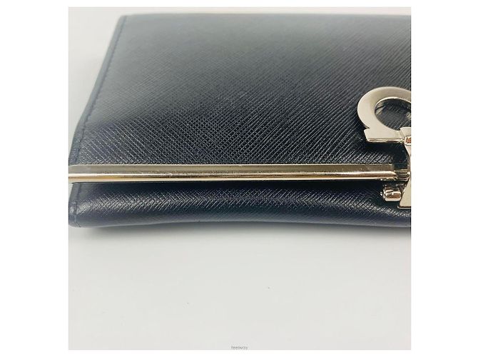 Cartera larga Gancini Saffiano plateada para mujer Salvatore Ferragamo - vista 7