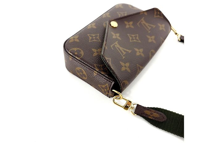 Louis Vuitton Borsa a tracolla Monogram Felicie Strap and Go Multicolore - vista 4