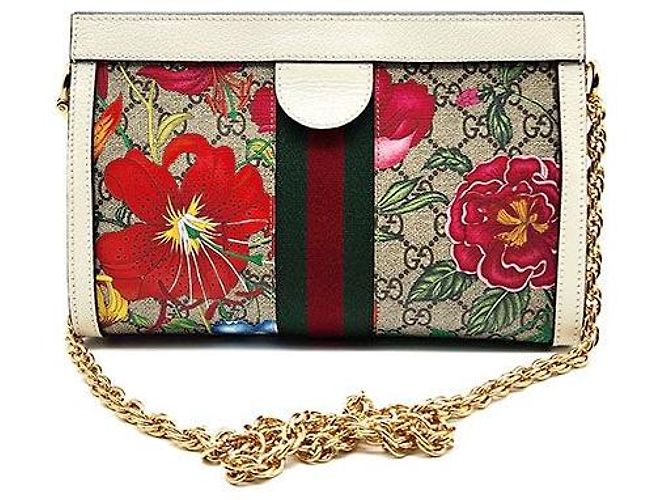 Gucci Borsa a Spalla Ophidia GG Supreme Multicolore - vista 3