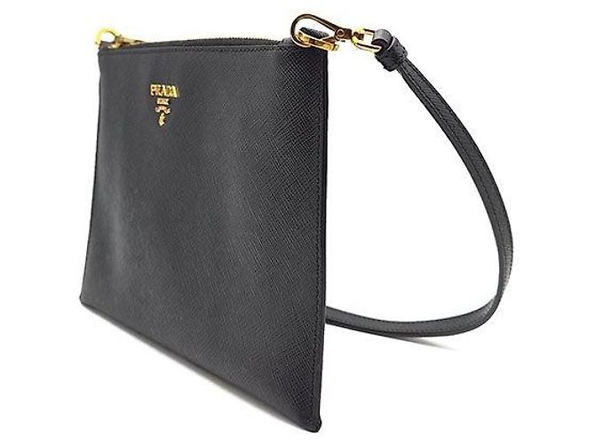 Prada Saffiano Mini Schultertasche Schwarz - Ansicht 2