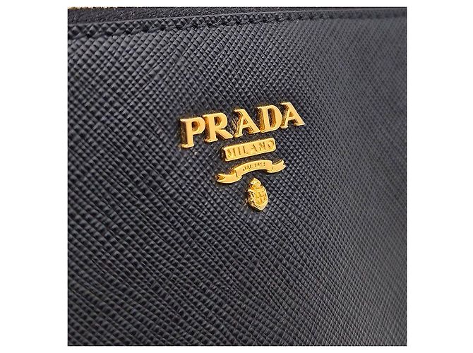 Prada Saffiano Mini Schultertasche Schwarz - Ansicht 8