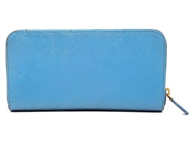 Prada Saffiano Long Wallet Blau - Ansicht 3