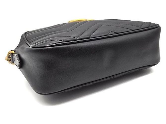 Gucci Borsa a tracolla Matelassé Marmont Nero - vista 7