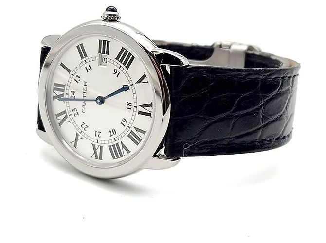 Cartier Relógio Longue Solo Steel (Large) Prata - vista 2