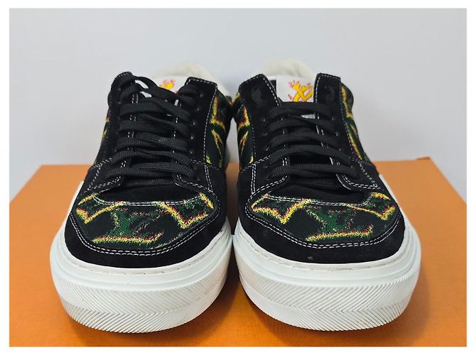 Louis Vuitton Sneakers Jacquard Woven LV Ollie Arancione - vista 2