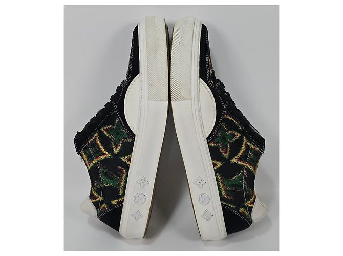 Louis Vuitton Sneakers Jacquard Woven LV Ollie Arancione - vista 3