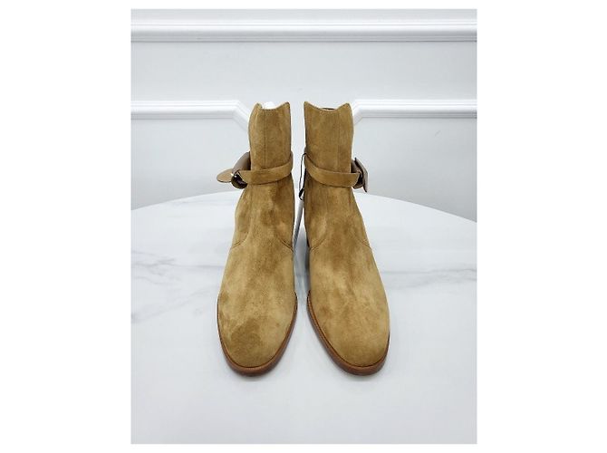 Hermès Wildleder-Ankle-Boots im französischen Stil Mehrfarben - Ansicht 2