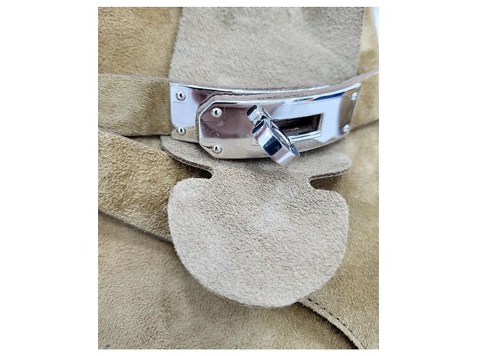 Hermès Wildleder-Ankle-Boots im französischen Stil Mehrfarben - Ansicht 8