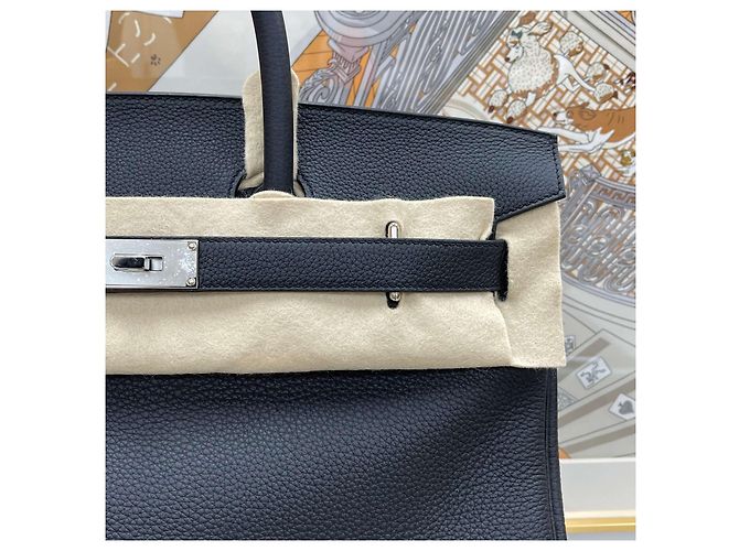 Hermès Birkin Ota Croc Black Silver stamp Nero - vista 3