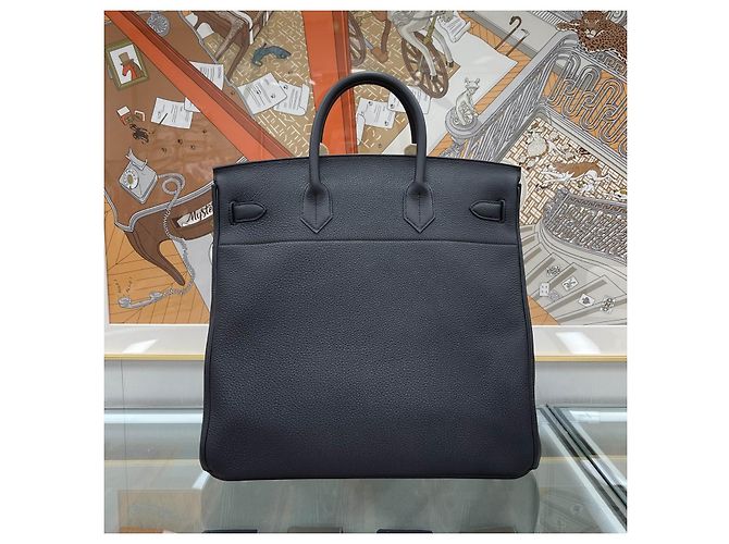 Hermès Birkin Ota Croc Black Silver stamp Nero - vista 6