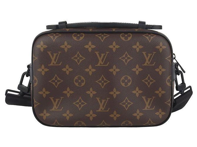 Louis Vuitton Borsa a tracolla messenger con chiusura monogramma Nero - vista 3