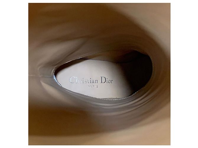 Dior Botas altas de tacón en piel de becerro Negro - vista 12
